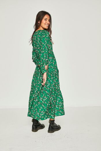 Chiens en robe longue vert tamarin 2