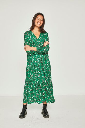 Chiens en robe longue vert tamarin 3