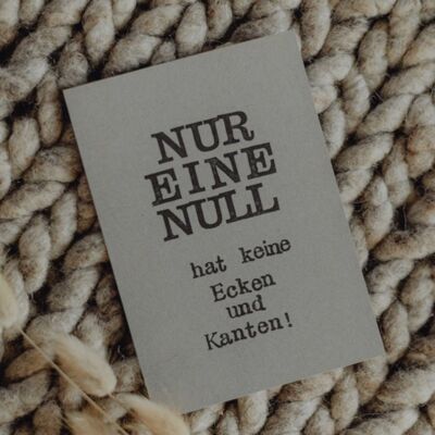 Gestempelte Postkarte "Null"