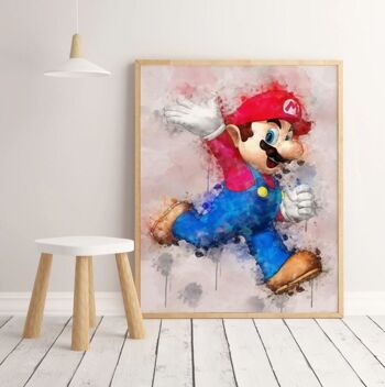 Affiches Mario Chambre Enfant 30x40cm - Poster Bébé Garçon Fille 5