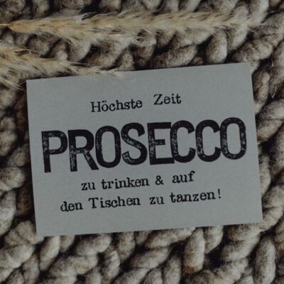Gestempelte Postkarte "Prosecco"