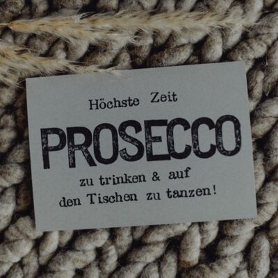 Postal estampada "Prosecco"