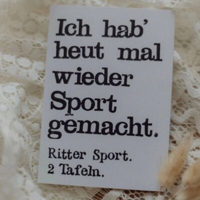 Stamped postcard "Sport made"