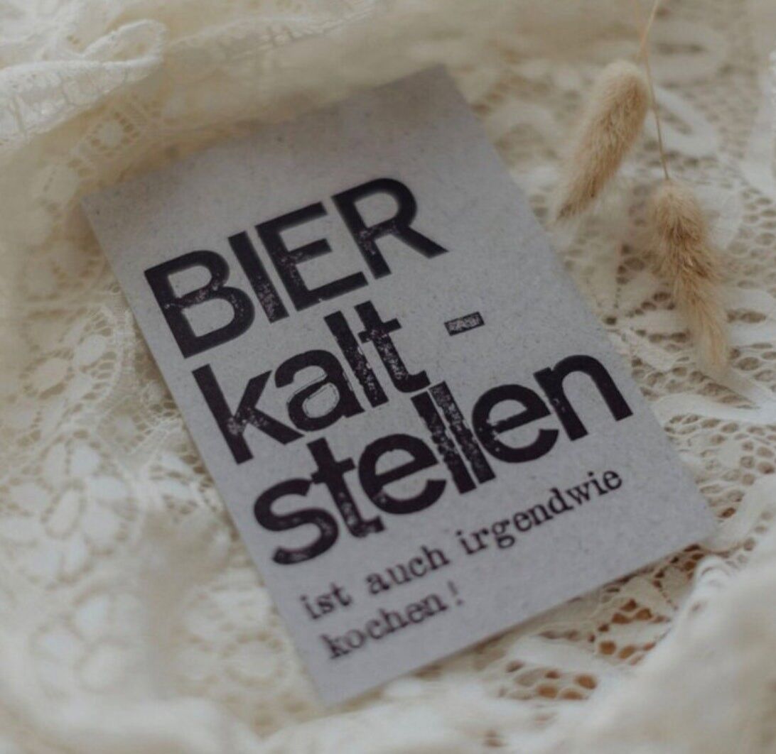 Carte postale timbrée "Garder la bière au frais"