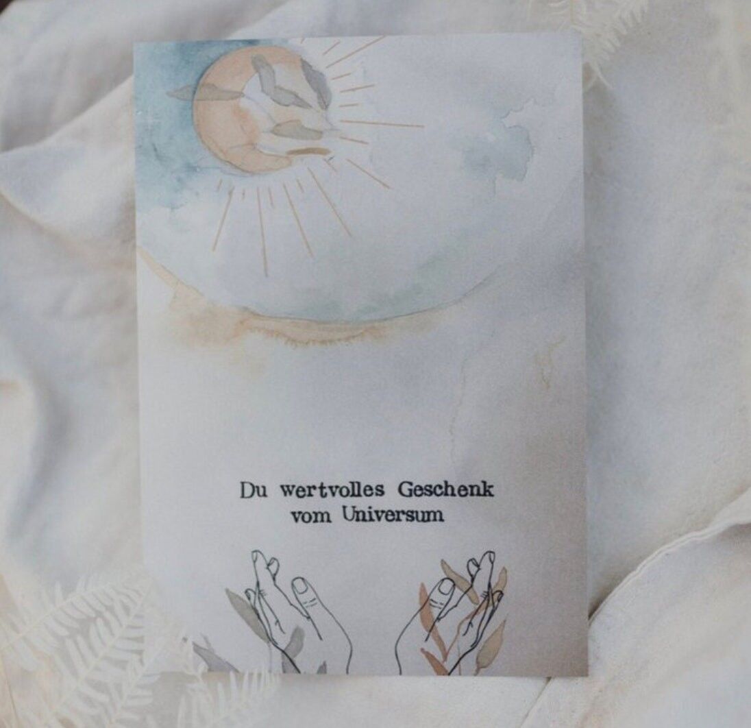 Postal Estampada "Regalo del Universo"