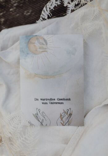 Carte postale timbrée "Don de l'Univers" 2