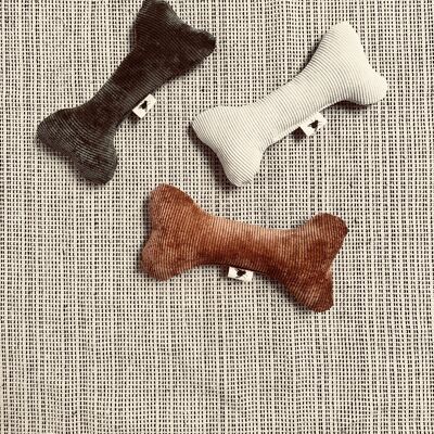 Tierspielzeug Kuschelknochen mit Rassel aus Breitcord