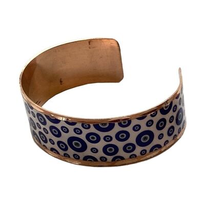 Evil Eye Copper Cuff, Style 01