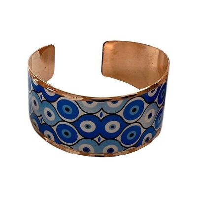 Evil Eye Copper Cuff, Style 02