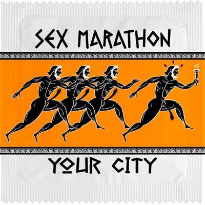 Preservativo: CUSTO Sex Marathon "TU CIUDAD"
