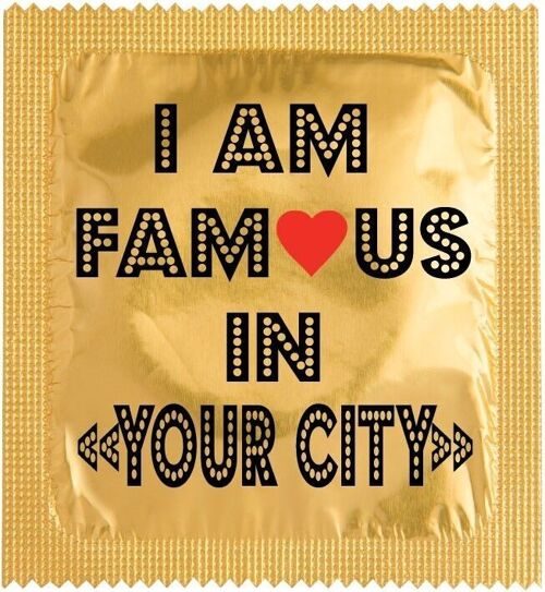 Préservatif: CUSTO I am Famous " YOUR CITY"