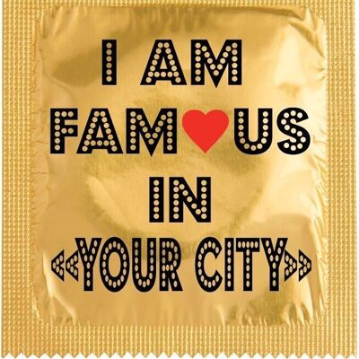 Préservatif: CUSTO I am Famous " YOUR CITY"