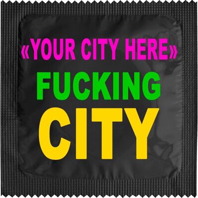 Préservatif: CUSTO Fucking "YOUR CITY"
