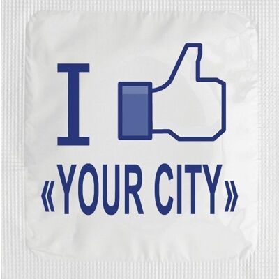 Préservatif: CUSTO I like "YOUR CITY"