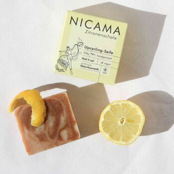 NICAMA - savon recyclé au zeste de citron 2