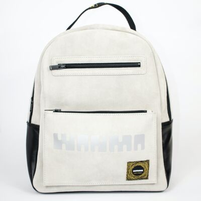 Metal White Backpack
