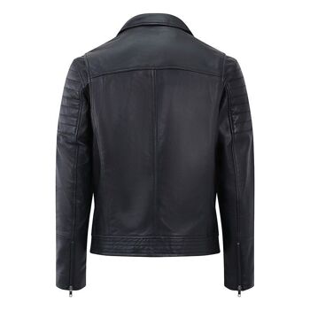 Blouson en Cuir Style Motard pour Homme Albert - 6263 3