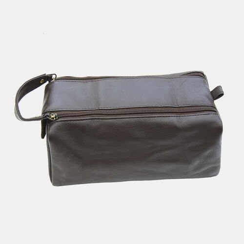 Unisex Leather Washbag/Toiletry Bag - 917