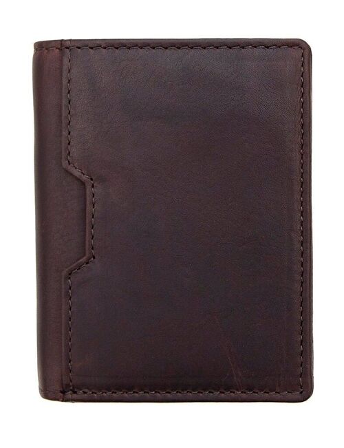 Alperto RFID Vertical Trifold Leather Wallet - 4223