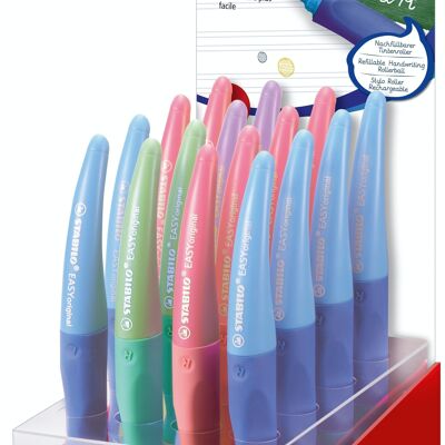 Stylo roller - Présentoir x 16 STABILO EASYoriginal Pastel