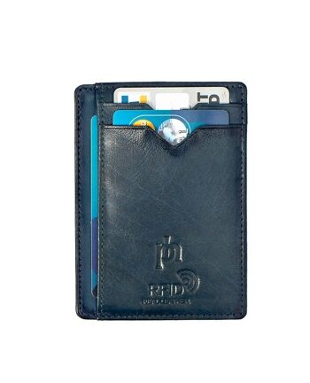 Porte-cartes de crédit en cuir ultra fin Carlton - 4184 4