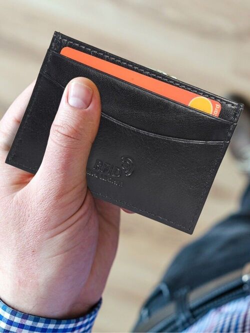 Cruz RFID Slim Leather Card Holder Wallet - 5606