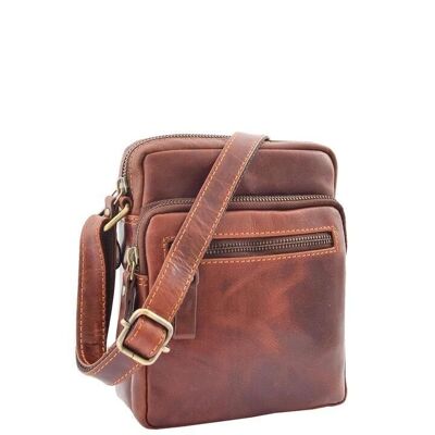 GL10 Bridge Leather Double Zip Flight Bag - GL10FLIGHTBAG