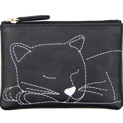Black Cat RFID Coin Picture Purse - 723