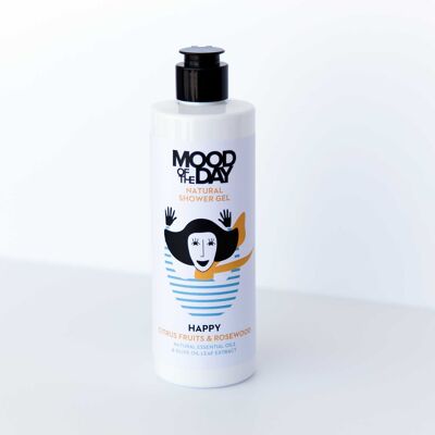 Mood of the day shower gel - happy with citrus fruits & rosewood essential oils