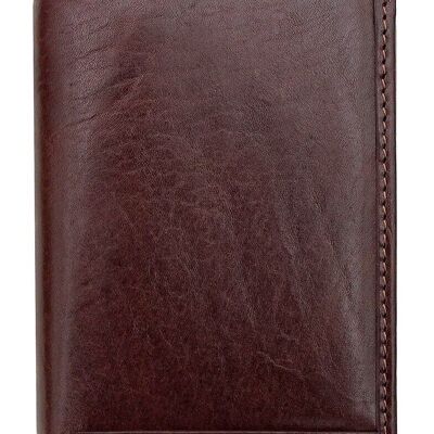 Cruz RFID Vertical Trifold Leather Wallet - 5604