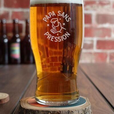 Papa beer glass without pressure (engraved)