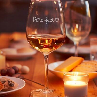 Father-fect Wine Glass (engraved)