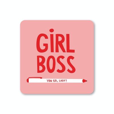 Untersetzer „Girl Boss“, 6er-Pack