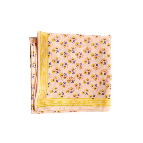 Foulard imprimé “fleurs indiennes” Colette Lemon