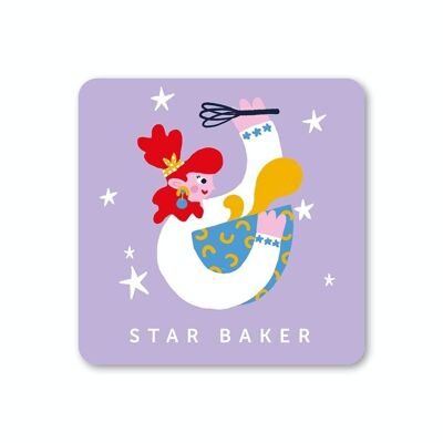 Confezione da 6 sottobicchieri Star Baker