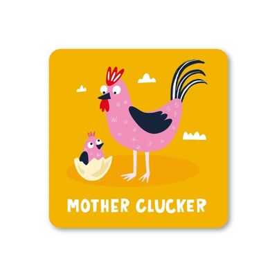 Mutter-Clucker-Untersetzer, 6 Stück