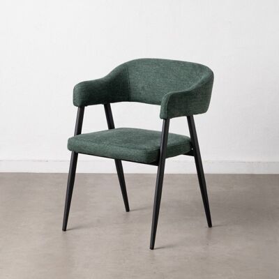 GREEN FABRIC-METAL LIVING ROOM CHAIR ST608302