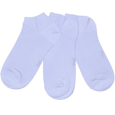 Calzini sneaker per bambini e adulti Set da 3 paia >>Iris Lilac<< Calzini corti alla caviglia in cotone tinta unita