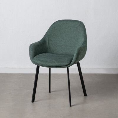 GREEN FABRIC-METAL LIVING ROOM CHAIR ST606241