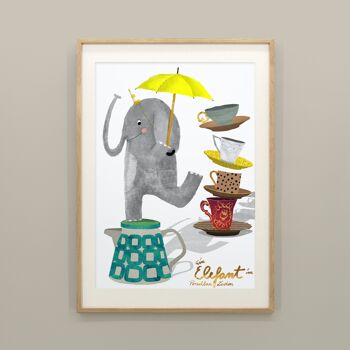 Affiche - Éléphant dans un magasin de porcelaine 4
