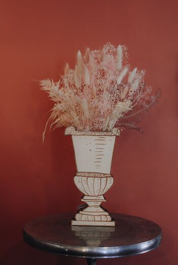 Vase Medicis en bois pour fleurs séchées 2
