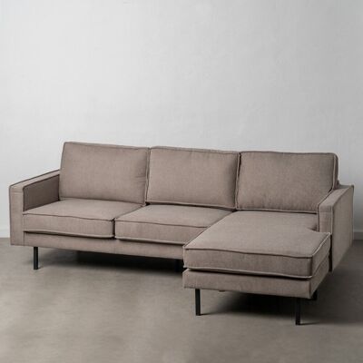 CHAISE-LONGUE-SOFA LINKS/RECHTS TAUPE ST608836