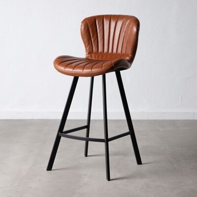 STOOL CAMEL METAL / SIMIL LEATHER ST153084