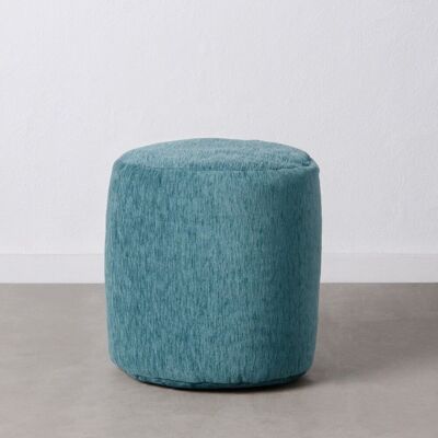 BLAUER POLYESTER/ACRYL-POUF ST604924