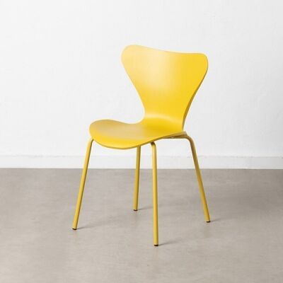 SILLA AMARILLO PP/METAL ST606806