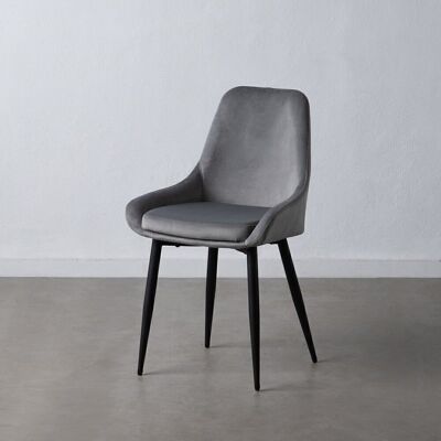 LIVING ROOM GRAY IRON / POLYESTER CHAIR ST607301