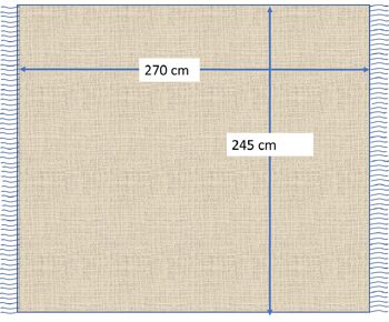 Couvre-lit en coton Leyla | Souci Orange | 270 x 245 cm 8