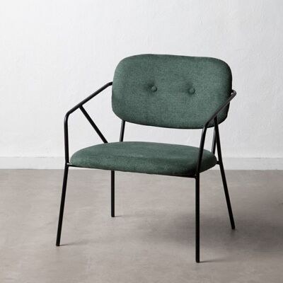 GREEN FABRIC-METAL LIVING ROOM CHAIR ST601403