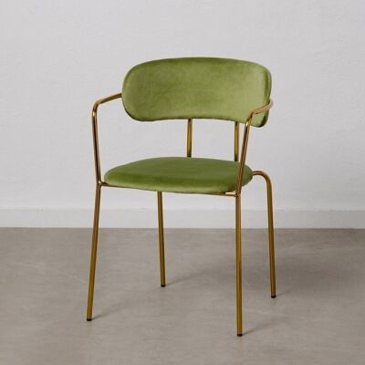 GREEN FABRIC-METAL LIVING ROOM CHAIR ST605633