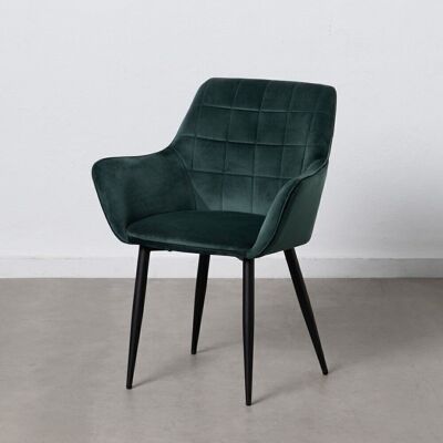 SILLA TERCIOPELO VERDE METAL / TEJIDO ST605811